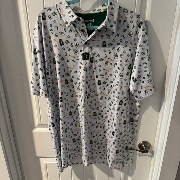 Bogey Bros Limited Addition XXL Waste Management Print Performance Polo - Picture 1 of 4
